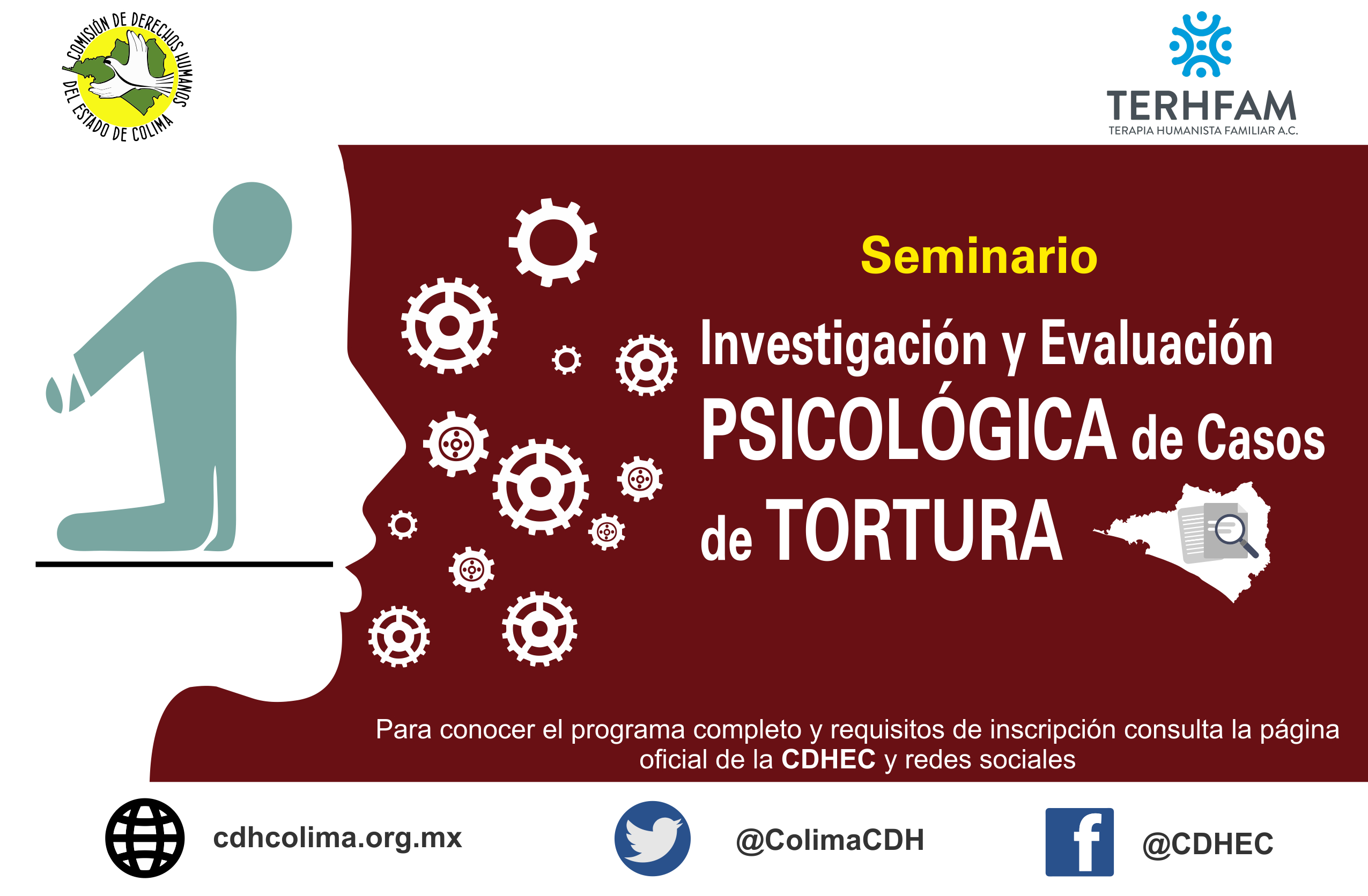 Invita CDHEC a seminario sobre “Investigación y Evaluación Psicológica de Casos de Tortura”
