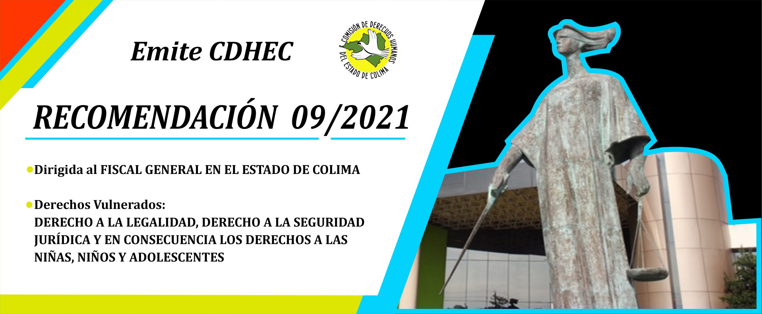 CDHEC emite Recomendación al Fiscal General en el Estado de Colima