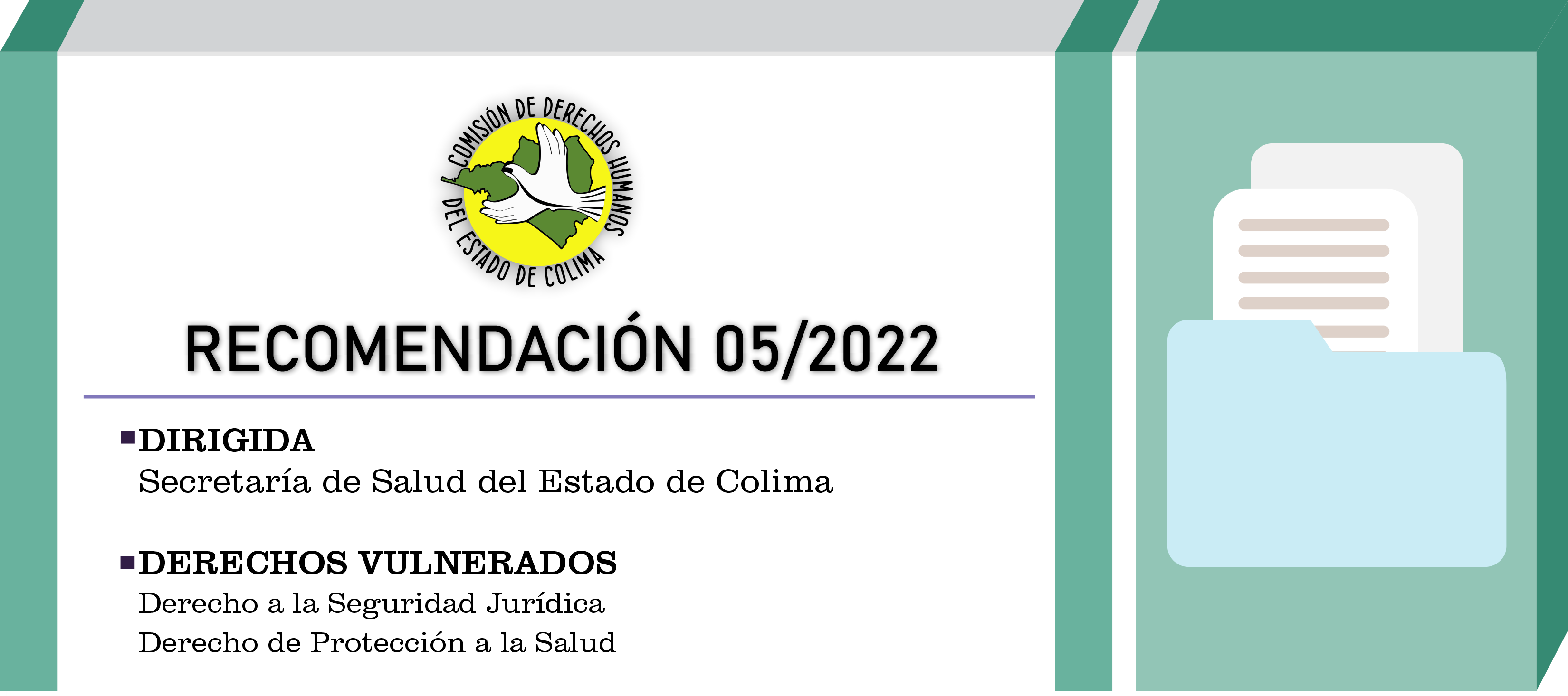 Emite CDHEC Recomendación a la Secretaría de Salud del Estado de Colima